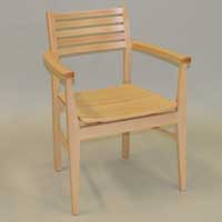 ノグチェアー　メープルの椅子