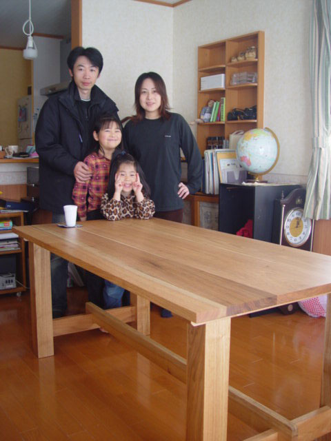 手作りテーブル