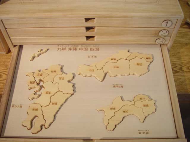日本地図 木製パズル